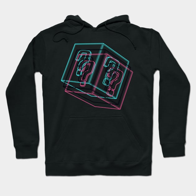 A glitch in the gaming system question box Hoodie by AustomeArtDesigns